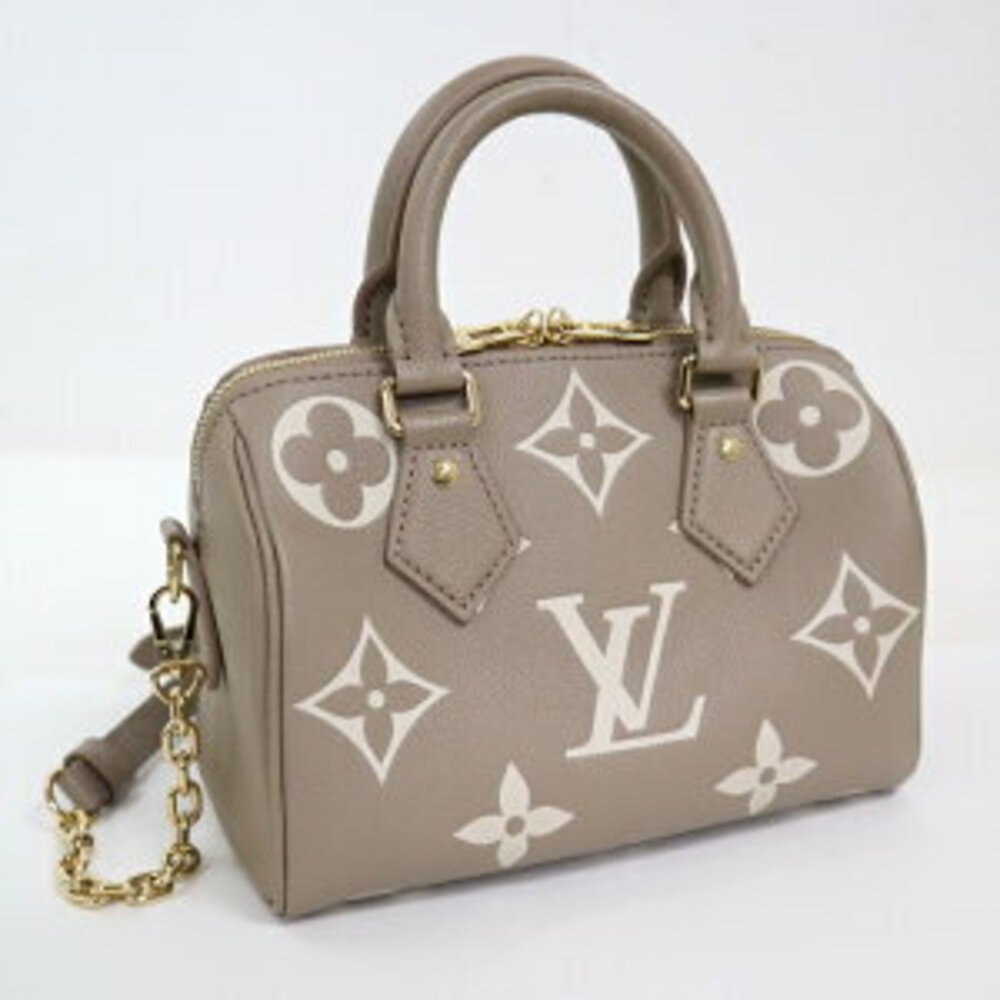 Louis Vuitton Speedy Bandouliere Tourterelle Cream Bicolore Monogram Empreinte